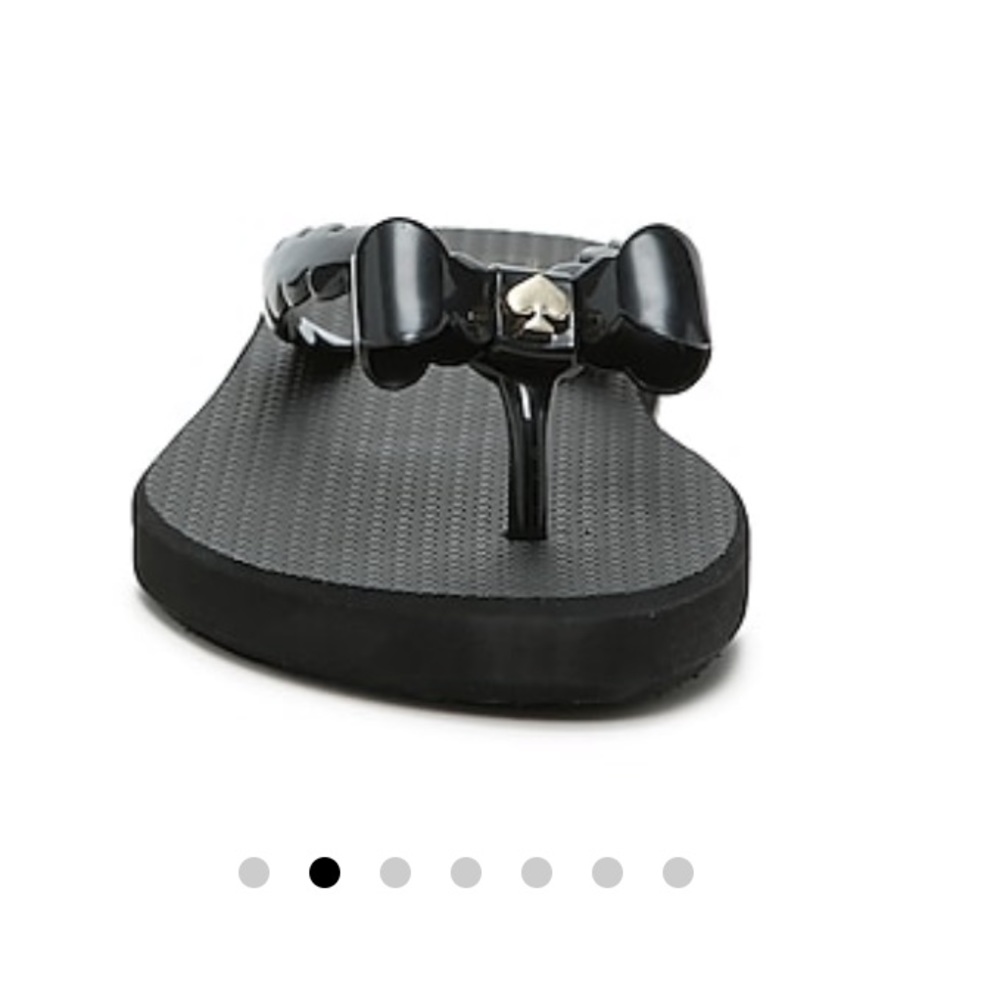 Kate Spade Black Flip Flops